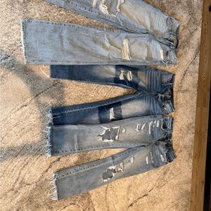 Flying Monkey Light Blue Distressed Denim